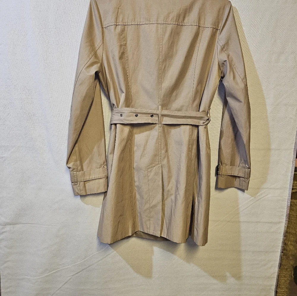 Michael Kors Womens Tan Double-Breasted‎ Trench Coat